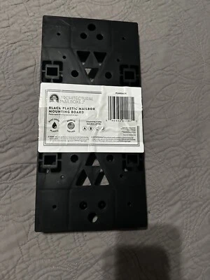 Architectural Mailboxes Bracket Mailbox Mounting Board Plastic Black - Image 1 of 2