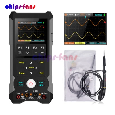 ET202D 3in1 Oscilloscope Multimeter Dual Channel 250MSa/s Handheld Oscilloscopes - Image 1 of 4