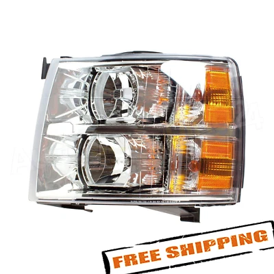 Левая фара в сборе TYC 20-6818-00 для Chevrolet Silverado 1500 2007-2013 годов выпуска - Изображение 1 из 4