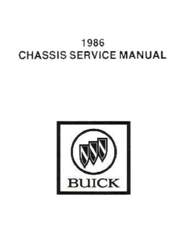1986 Buick Service Shop Repair Manual Book Engine Drivetrain Electrical Guide OE - Image 1 of 1