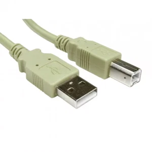2 mtr Cable USB 2.0 Beige Impresora fuerte de alta calidad, Escáner, PORTÁTIL - Imagen 1 de 1