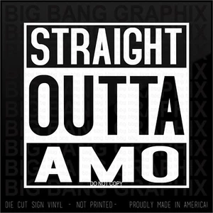 Calcomanía adhesiva de vinilo Straight Outta AMO ME ENCANTA MI PISTOLA tiro cazador caza - Imagen 1 de 3