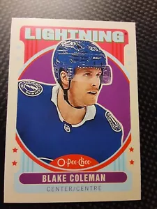 2021-22 O-Pee-Chee RETRO Hockey Insert Card # 136 BLAKE COLEMAN Lightning - Picture 1 of 1
