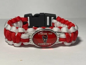 NC State Wolfpack NCAA Paracord Bracelet NEW - Picture 1 of 2