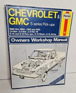 Haynes Chevrolet & GMC S-10 & S-15 Pick-Up 1982 - 1993 24070 (831) Repair Manual - Foto 1 di 5