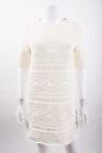 Boden Womens Claudia Textured Knitted Dress UK 16L US 12L tall Ivory D0133 NWT