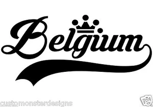 Belgium... Belgium Vinyl Wall Art Quote Decor Words Decals Sticker - Picture 1 of 2