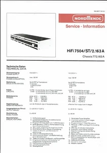Manual de servicio Nordmende para HiFi 7504 ST Copy - Imagen 1 de 1