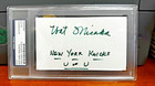 Wat Misaka Signed 3x5 Index Card Auto PSA 1st Asian Player to Play in the NBA
