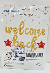 Welcome Back Balloons Banner,Foil Mylar Balloon for First Day of School Teacher, - Picture 1 of 2