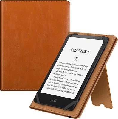 Universal Case for 6-7 Inch Tablet eReader Premium PU Leather Sleeve Stand Cover - Image 1 of 4