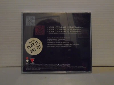 KEITH SWEAT-Your Love Part II-Promo CD Single-3 Mixes-1990 Elektra - Image 1 of 2