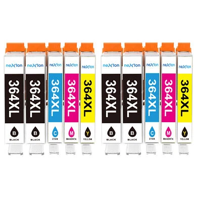 NEXTON 10 Drucker Patronen für HP 364 XL Deskjet 3520 3522 Officejet 4620 4622 mit Chip