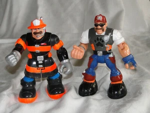 Juego de 2 figuras de acción de héroes de rescate - Billy Blaze y Bill Barker - Imagen 1 de 4
