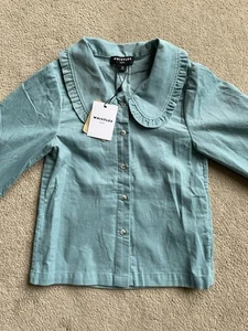 Whistles Blue Babycord Collar Top Shirt Kids 7/8 Years 100% Cotton BNWT RRP £36 - Picture 1 of 15
