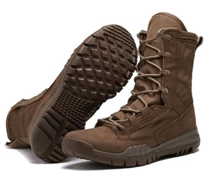 Men's Army Tactical Military High Boots Outdoor Combat Work Desert Shoes - Picture 1 of 11