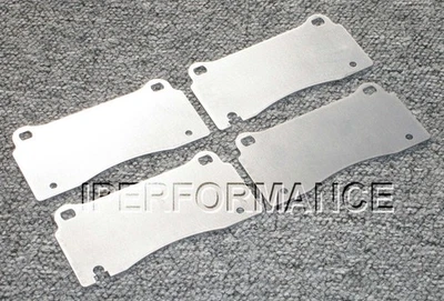 Juego de protector térmico de freno de titanio con muescas para Jaguar XKR 2000-2006; Brembo delantero Foto 1 de 3