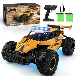 Remote Control Car for Boys, RC Cars, 1:12 Monster RC Truck Off Road with LED... - Picture 1 of 7