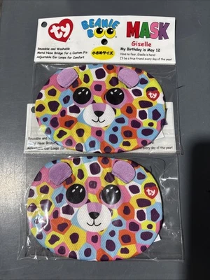 Pack of 2- Ty Beanie Boo Face Mask GISELLE reusable/washable - Image 1 of 4