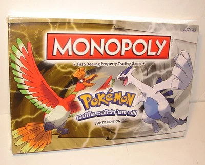 MONOPOLY - POKEMON Johto Edition (Hasbro, 2016) Board Game Factory *SEALED NEW* - Image 1 of 4