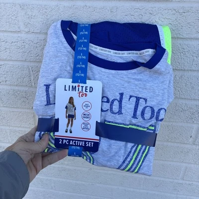 Conjunto de camiseta y corto de manga corta Limited Too para niñas jóvenes talla L 12/14 Foto 1 de 4