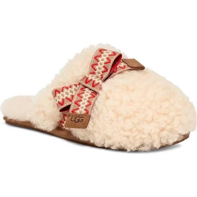 Zapatilla UGG Mujer Maxi Rizada Genuina Piel de Oveja - Natural - Talla 10 Foto 1 de 4