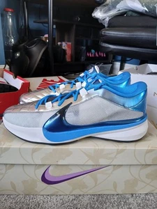 NIKE ZOOM Giannis Freak 5 SHOE DX4985-402 Photo Blue/Black - UK 13 US 14 - Picture 1 of 16