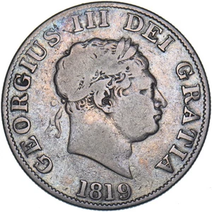 1819 Halfcrown - George III British Silver Coin - Bild 1 von 2