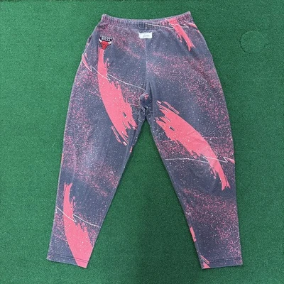 Pantalones de Colección Años 90 Chicago Bulls Bob Lanier Por Zubaz Estampados NBA Medianos  Foto 1 de 4