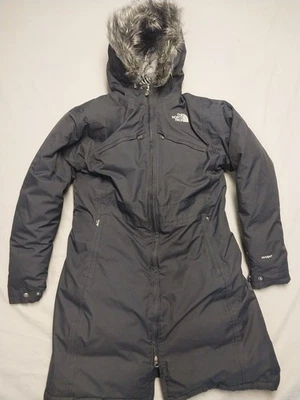 The North Face Jacket Womens XL Black Hyvent Goose Down Parka Faux Fur... - Image 1 of 4