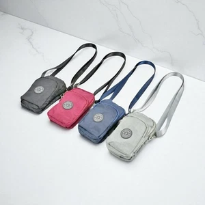 Lightweight Nylon Small Travel Three Sectioned Cross Body Phone Bag GRA 118 - Picture 1 of 35