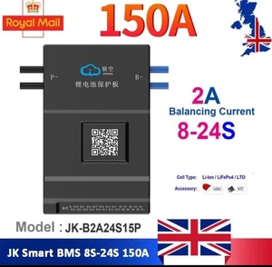 JK BMS 4S-24S 60A-200A Li-ion LiFePo4 Smart BMS con bilanciatore attivo BT/RS485/LCD - Foto 1 di 9