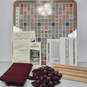 Gioco di parole crociate Scrabble Deluxe Edition 1987 vintage 0071 - Foto 1 di 6