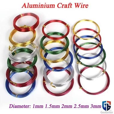 Aluminiumdraht Farben Aludraht 1mm-3mm Basteldraht Modellierdraht Schmuckdraht - Bild 1 von 4