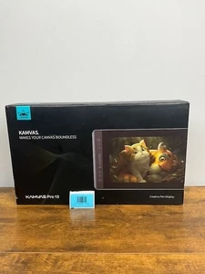 Huion Kamvas Pro 13 13,3 Zoll Zeichenmonitor mit Stift, Federn, Schnüren und Handschuhen - Bild 1 von 13