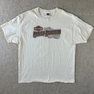 Harley Davidson Men's XL Ivory White Tennessee Tee 2014 Beefy Hanes - Picture 1 of 9