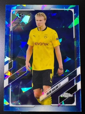 2020-21 Topps Chrome Sapphire Edition UCC Soccer Sapphire - Erling Haaland - Image 1 of 2