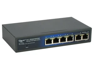 ALLNET 6 Port smart managed Gigabit Switch 90W PoE  IN 4x 1G PoE+ NEU/OVP; K65 - Bild 1 von 3