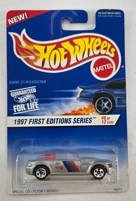 👓Hot Wheels 1997 #518 1st Edition🔥BMW M Roadster Z3 Metalflake Silver⭐5-Spokes - Image 1 of 4