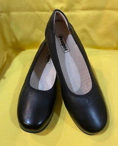 ProPet Damenschuhe schwarz Leder Slipper kleiner Keilabsatz Größe 11 - Bild 1 von 8