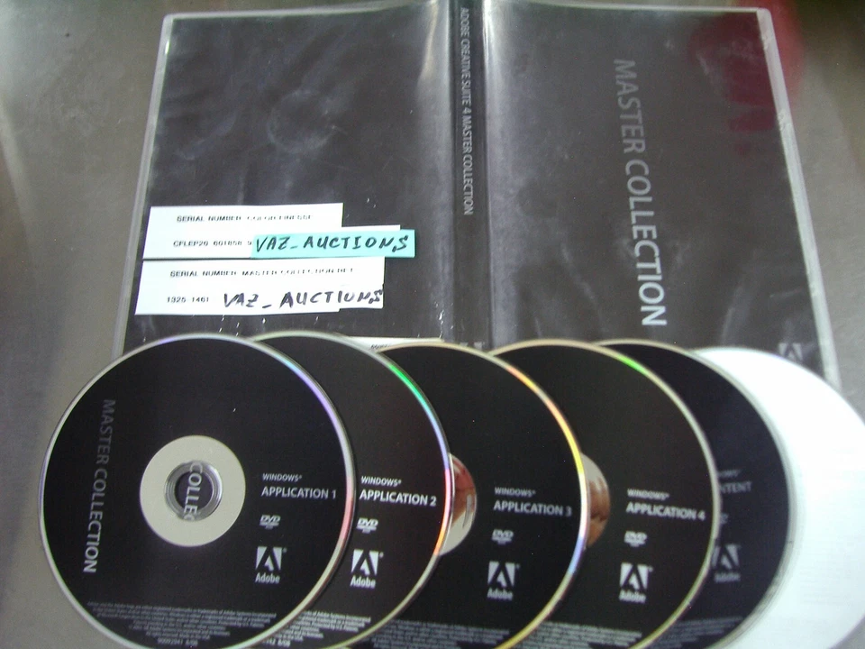 Adobe Creative Suite 4 CS4 Master Collection For Windows Full Retail DVD Version - Image 1 of 4