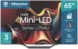 Hisense 65 Inch U7NAU 4K UHD Mini-LED QLED Smart HDR TV 24 65U7NAU - Picture 1 of 10