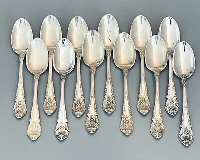 Set of Twelve Sterling Silver 6" Spoons, Sir Christopher by Wallace  - Image 1 of 4