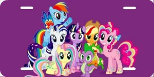 My Little Pony and Friends, matrícula nueva etiqueta de coche metal aluminio, EE. UU. - Imagen 1 de 1