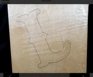 Troquel de corte AccuCut letra gigante vintage L-11” mayúsculas - Imagen 1 de 5