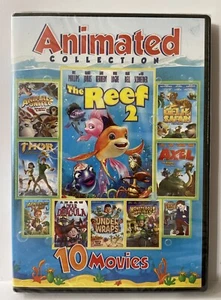 10 Movie Animated Collection (New 2-DVD) Delhi Safari, Under Wraps, The Reef 2 - Imagen 1 de 6
