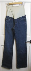 Straight Leg Maternity Jeans Womens Size M Distressed Stretch 5-Pocket 48-34354 - Picture 1 of 4