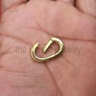 14k Solid Yellow Gold Snap Oval Lock, Link Snap Lock, Oval Carabiner Snap Hook