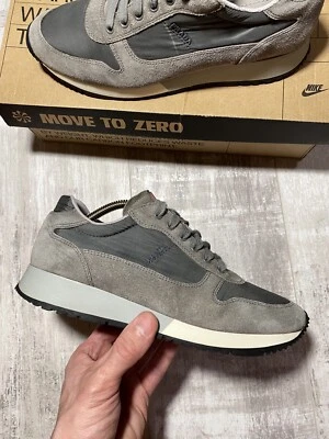 Prada 3E 5939 Grey Nylon And Suede Lace Up Sneakers , Size 38 - Image 1 of 4