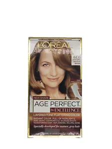 NUEVO L'OREAL Age Perfect By Excellence 6CB Marrón Castaño Suave Claro - Imagen 1 de 1